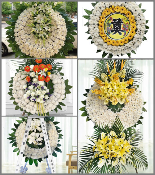 山东青岛黄岛区藏南镇花圈速递